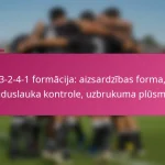 3-2-4-1 formācija: aizsardzības forma, viduslauka kontrole, uzbrukuma plūsma