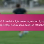 3-2-4-1 formācija ilgtermiņa ieguvumi: ilgtspēja, spēlētāju noturēšana, taktiskā attīstība