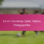 3-2-4-1 Formācija: Spēki, Vājības, Pielāgojamība