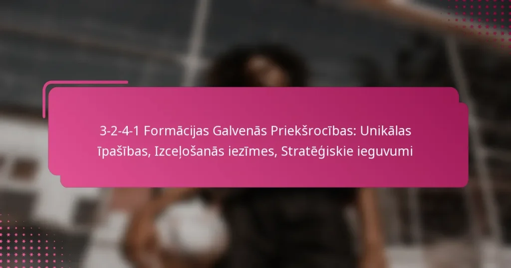 3-2-4-1 Formācijas Galvenās Priekšrocības: Unikālas īpašības, Izceļošanās iezīmes, Stratēģiskie ieguvumi