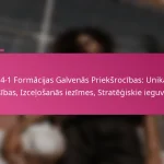 3-2-4-1 Formācijas Galvenās Priekšrocības: Unikālas īpašības, Izceļošanās iezīmes, Stratēģiskie ieguvumi