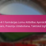 3-2-4-1 Formācijas Lomu Attīstība: Apmācības Uzsvars, Prasmju Uzlabošana, Taktiskā Izglītība