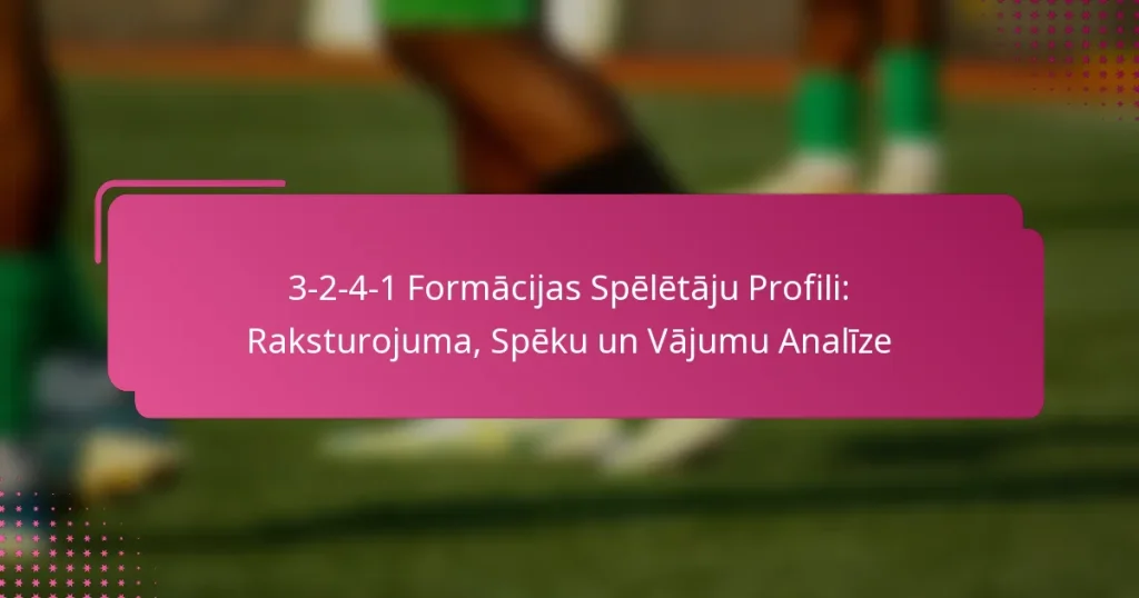 3-2-4-1 Formācijas Spēlētāju Profili: Raksturojuma, Spēku un Vājumu Analīze