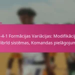 3-2-4-1 Formācijas Variācijas: Modifikācijas, Hibrīd sistēmas, Komandas pielāgojumi