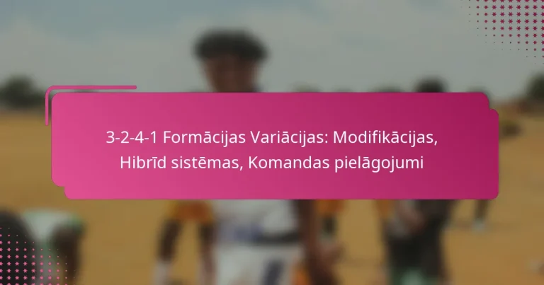 3-2-4-1 Formācijas Variācijas: Modifikācijas, Hibrīd sistēmas, Komandas pielāgojumi