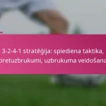 3-2-4-1 stratēģija: spiediena taktika, pretuzbrukumi, uzbrukuma veidošana