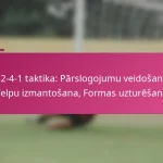 3-2-4-1 taktika: Pārslogojumu veidošana, Telpu izmantošana, Formas uzturēšana