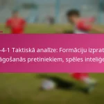 3-2-4-1 Taktiskā analīze: Formāciju izpratne, pielāgošanās pretiniekiem, spēles inteliģence