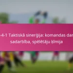 3-2-4-1 Taktiskā sinerģija: komandas darbs, sadarbība, spēlētāju ķīmija