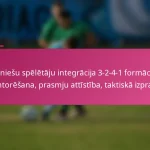Jauniešu spēlētāju integrācija 3-2-4-1 formācijā: mentorēšana, prasmju attīstība, taktiskā izpratne